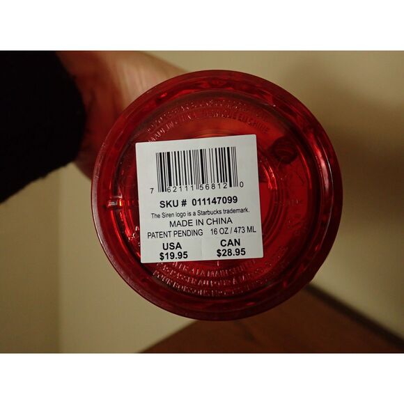 Starbucks Holiday Christmas 2023 Red Prism Crystal Grande Tumbler Cold Cup - Picture 4 of 4